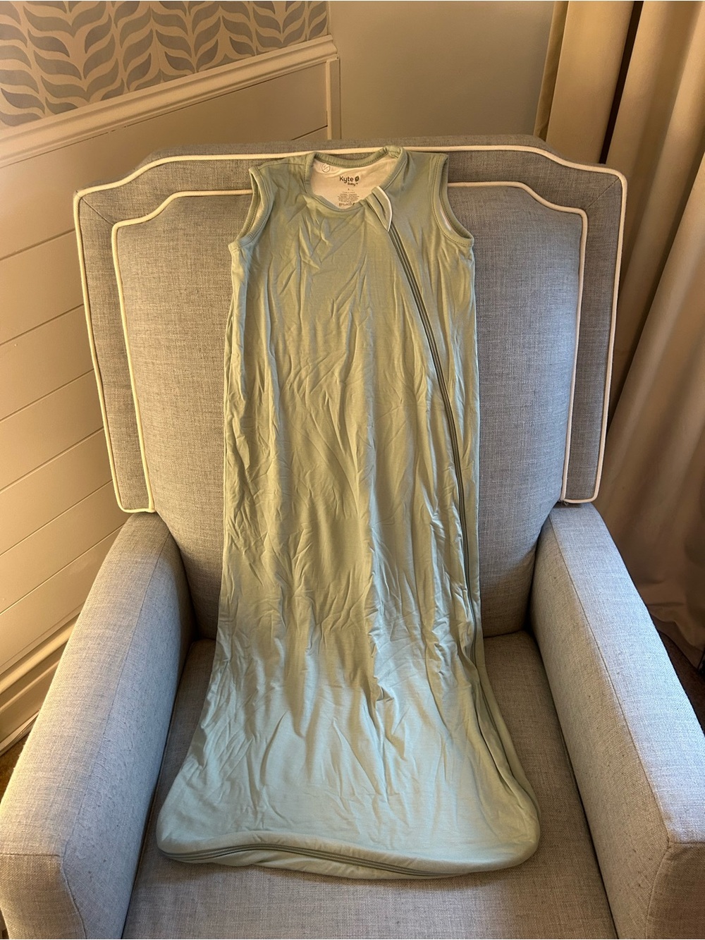 Kyte BABY NEW Light Sage 0.5 TOG Sleeveless Zippered Sleep Sack